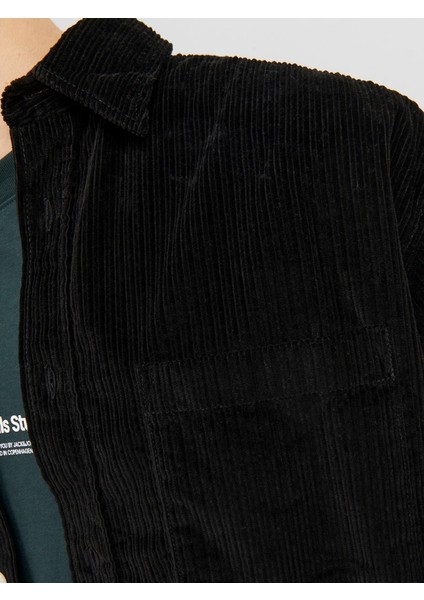 Oversize Siyah Erkek Gömlek 12239321 fırsatları