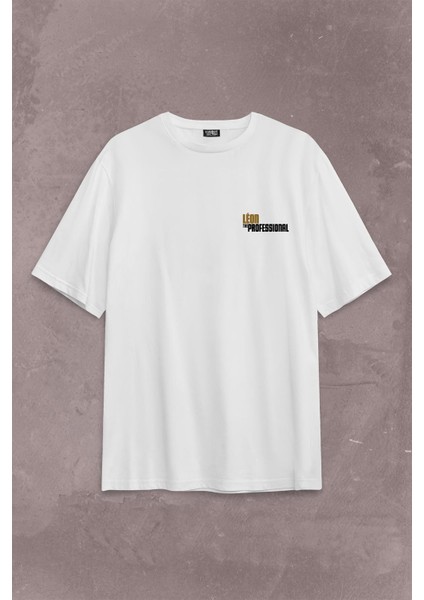 Mathilda Leon The Professional Sevginin Gücü Sırt Ön Baskılı Oversize Tişört T-Shirt