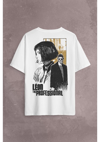 Mathilda Leon The Professional Sevginin Gücü Sırt Ön Baskılı Oversize Tişört T-Shirt fiyatları