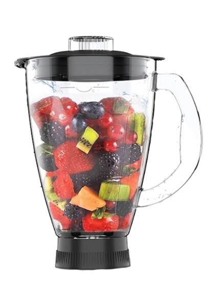 Sm 1504BML Kırmızı LED Ekranlı Kıyma Çekme ve Hamur Makinesi Uyumlu Meyve Blender Sürahi