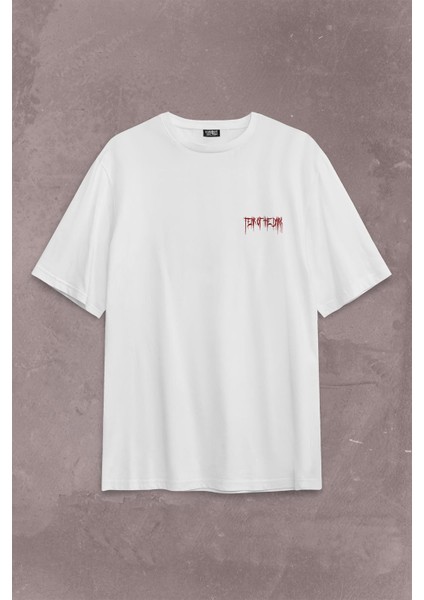 Fear Of The Dark Karanlık Dark Gothic Urban Street Wear Sırt Ön Baskılı Oversize Tişört T-Shirt fiyatları