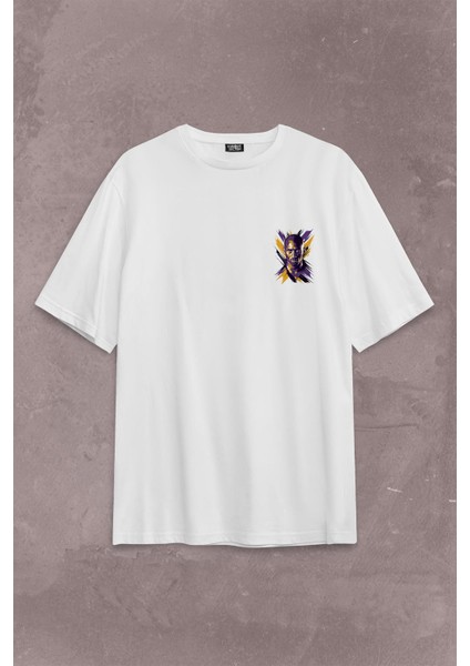 Kobe Bryant Stibel Black Mamba Nba Basketbol Sırt Ön Baskılı Oversize Tişört T-Shirt