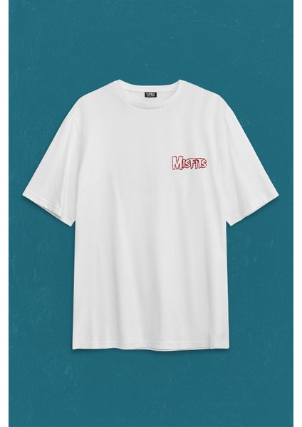 The Misfits Legacy Of Brutality Punk Rock Sırt Ön Baskılı Oversize Tişört T-Shirt