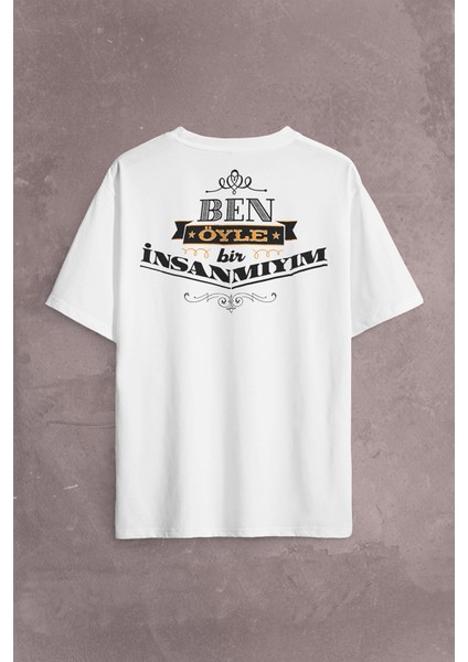Leyla Ile Mecnun Ben Öyle Bir Insan Mıyım Sırt Ön Baskılı Oversize Tişört T-Shirt fiyatları