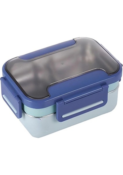 Bento 1200ML Çok Renkli Lunchbox Yeni Koleksiyon 2 Katlı Çelik Sefer Tası Yemek Kutusu