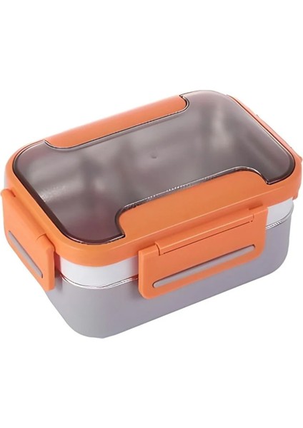 Bento 1200ML Çok Renkli Lunchbox Yeni Koleksiyon 2 Katlı Çelik Sefer Tası Yemek Kutusu