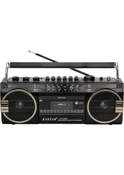 Knstar PX-149BT Müzik Seti Kasetçalar Fm Radyo USB Mp3 Player Bluetooth Hoparlör