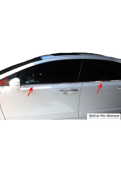 Honda Civic 2006-2011 Sedan Krom Cam Çıtası 4 Kapı 6 Parça P.çelik fiyatları
