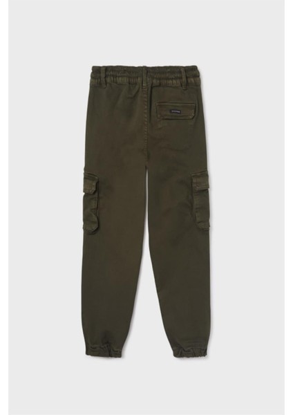 Erkek Çocuk Yandan Cepli Lastikli Paça Denim Pantolon 7529 Haki fiyatları