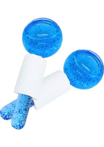 Ice Globes Buz Küresi Soğuk Masaj ve Terapi Topu 2 Adet Mavi