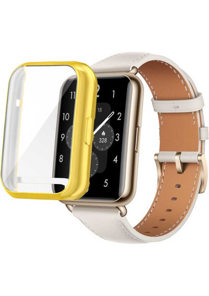 Huawei Watch Fit 2 Watch Kılıf Kasa ve Ekran Koruyucu 360 Tam Koruma Kapak (Gard 02) fiyatları