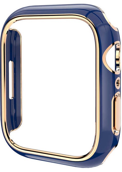Apple Watch 2/3/4/5/6/7/8/se/nike 40MM Kılıf Taşlı Kasa Koruyucu 360 Tam Koruma Kapak (Gard 06)