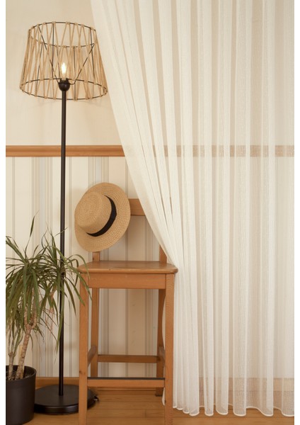Viktoria Tül Beyaz 1-3 Sık Pile 250X260