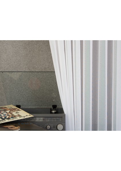 Giber Tül Beyaz 1-3 Sık Pile 300X260 fiyatları
