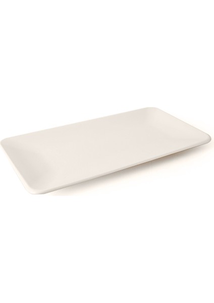 Krem Siera Kayık Tabak 33 cm 2 Adet 030