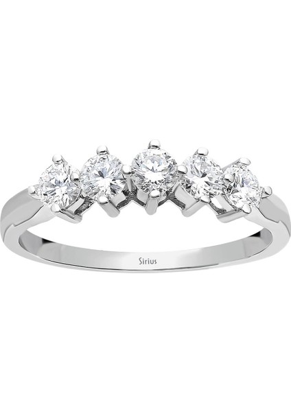 G Renk 0,65 Karat Pırlanta 5 Taş Yüzük 0417R0038 fiyatları