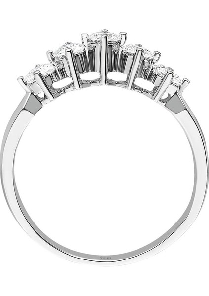 G Renk 0,65 Karat Pırlanta 5 Taş Yüzük 0417R0038 modelleri