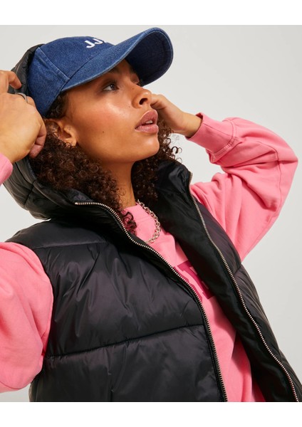 Kapüşonlu Siyah Kadın Yelek 12238269 indirimleri