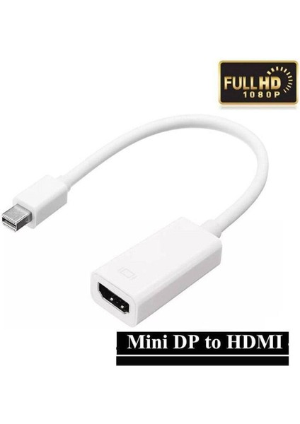 Mini Displayport To HDMI Kablosu Çevirici Dönüştürücü Adaptör Yüksek Kalite