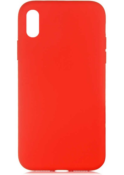 Apple Apple iPhone x Kılıf Lansman Içi Kadife Soft Yumuşak Dokulu Liquid Silikon Kapak (Lsr)