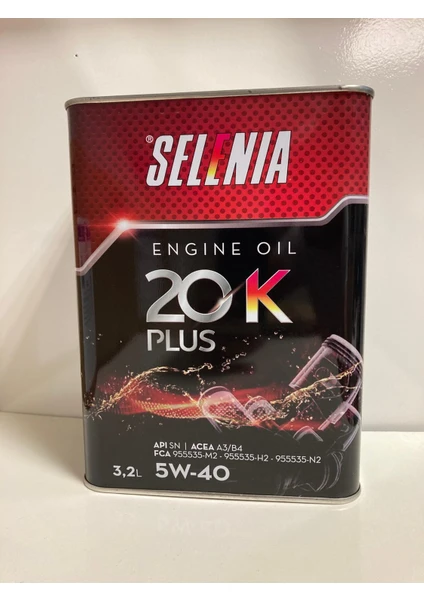 Selenia 20 K Plus 5W-40 Motor Yağı ( Üretim Yılı: 2023 )