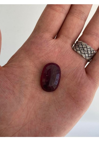 Faset Kesim Doğal Yakut Taşı 46,6 Karat ( Ruby , Rubin Stone)