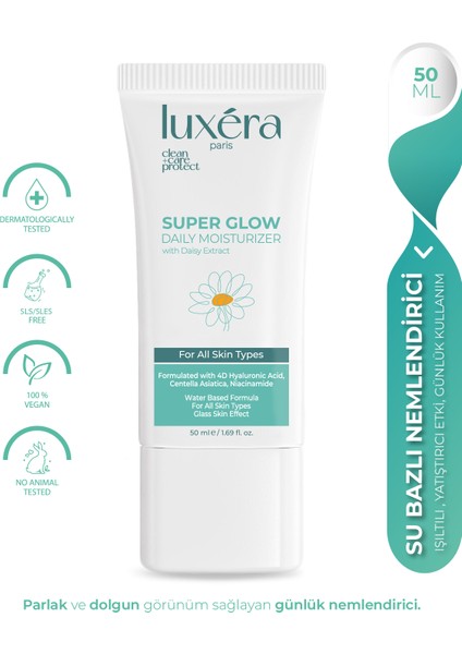 Yoğun Nemlendirici, Ton Eşitleyici, Yatıştırıcı, Onarıcı Su Bazlı Günlük Krem 50 ml (Papatya, Centella, Ha, Niacinamide)