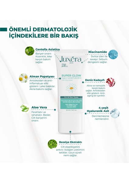 Yoğun Nemlendirici, Ton Eşitleyici, Yatıştırıcı, Onarıcı Su Bazlı Günlük Krem 50 ml (Papatya, Centella, Ha, Niacinamide) fiyatları