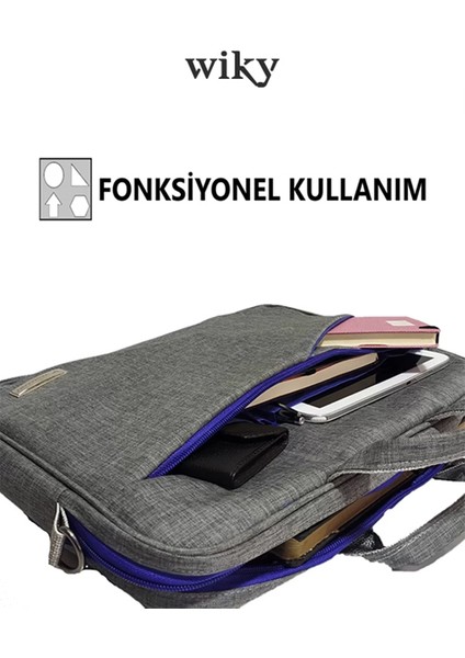 Wikybag River GRI15.6 Inç Uyumlu Laptop Bilgisayar Evrak Çantası