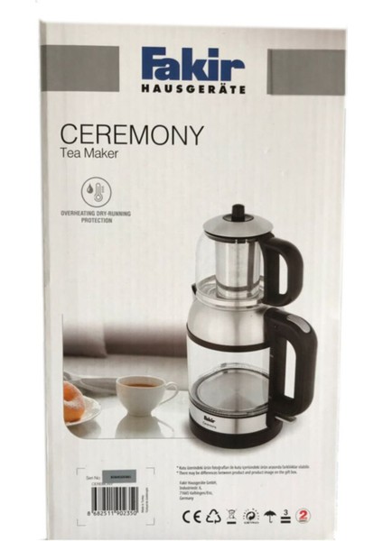 Ceremony 1800 W Cam 2in 1 Çay Makinesi modelleri