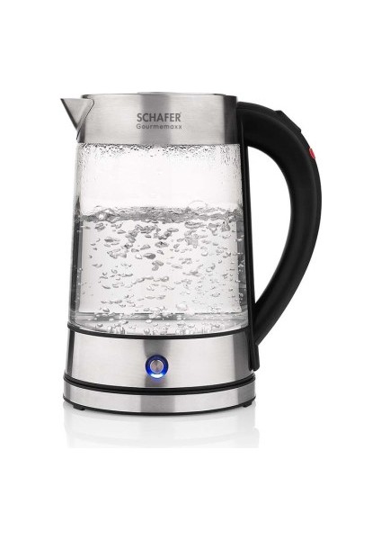 Gourmemaxx Cam Çay Makinesi Kettle 4 Parça Şeffaf fırsatları