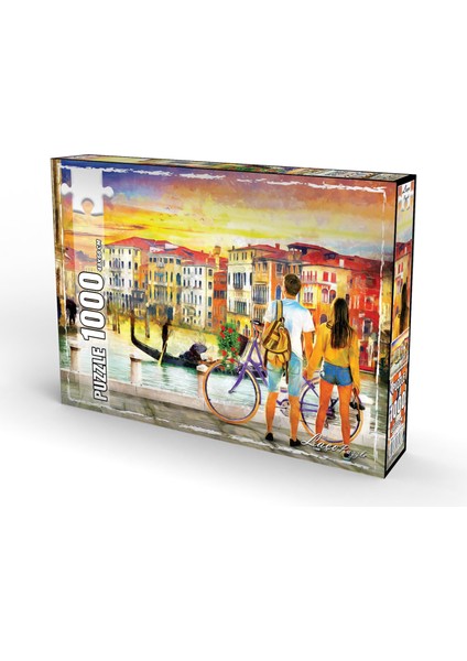 LC7276 Venedikte Aşk Romantik 1000 Parça Puzzle