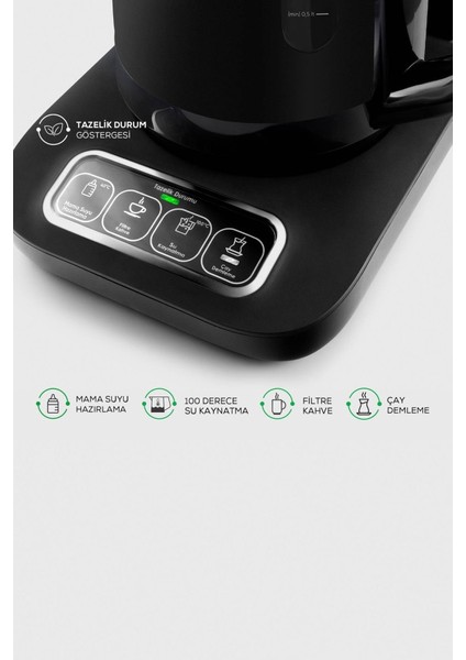 Çaysever Robotea Pro 4in1 Konuşan Otomatik Çay Makinesi, Isıtıcı ve Filtre Kahve Demleme Mak. indirimleri