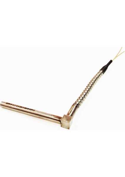 Fişek Isıtıcı 12,5cm boy-12mm kalınlık-200W-220V küplü Dirsekli