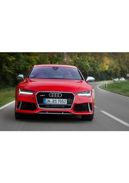 Audi A7 Ön Panjur Rs7 Krom Çerçeve Siyah Petek 2014-2017