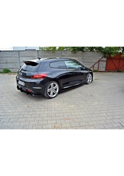 Vw Scirocco Arka Tampon Flap/splitter Parlak Siyah