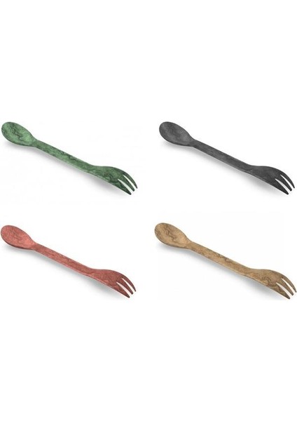 Spork Uzun Çatak Kaşık 4 Lü Paket