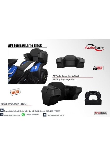 Atv Çantası Arka Lux 140 Lt Siyah