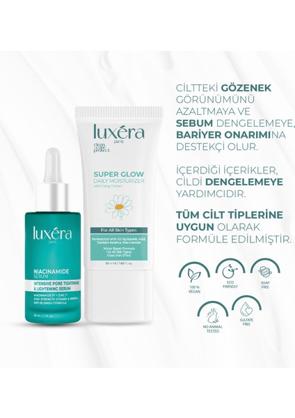 Bariyer Onarıcı Nemlendirici Cilt Bakım Seti - Niacinamide + Nemlendirici modelleri