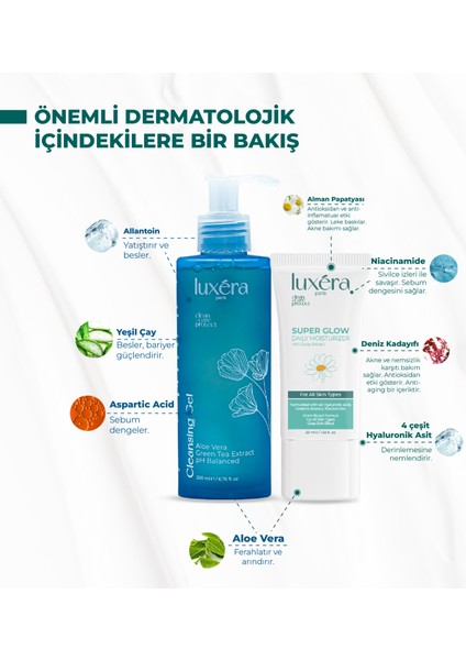Temizleyici, Ferahlatıcı, Nemlendirici Vegan Cilt Bakım Seti - Temizleme Jeli + Nemlendirici fiyatları