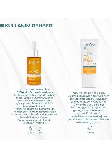 Güneş Koruyucu, Antioksidan Vegan Cilt Bakım Seti - C Vitamini + Güneş Kremi fırsatları