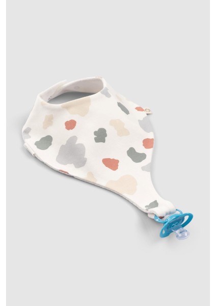 2'li Sıvı Geçirmez Organik Pamuk Emzik Tutucu Önlük Seti Animal Desenli fırsatları