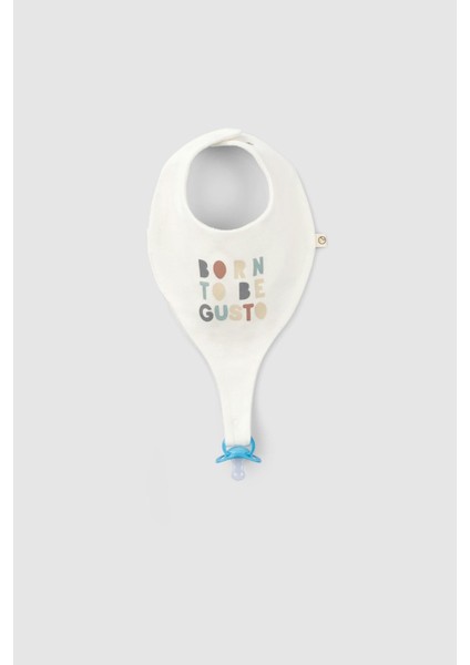 2'li Sıvı Geçirmez Organik Pamuk Emzik Tutucu Önlük Seti Animal Desenli indirimleri