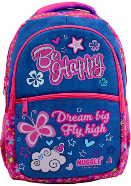 3 Bölmeli Be Happy Okul Sırt Çantası MU-7464