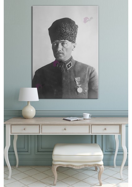 Atatürk Mustafa Kemal Kanvas Tablo Okullara Işyerlerine Uygun (8 Farklı Ölçü) modelleri