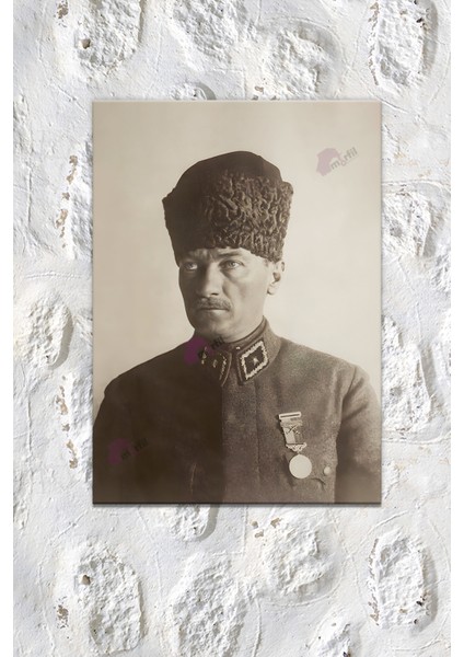 Atatürk Mustafa Kemal Kanvas Tablo Okullara Işyerlerine Uygun (8 Farklı Ölçü)