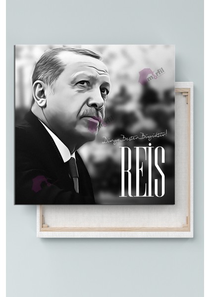 Recep Tayyip Erdoğan Cumhurbaşkanı Başkan Erdoğan Rte Kanvas Tablo (7 Farklı Ölçü)