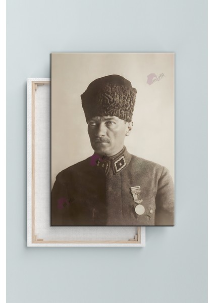 Atatürk Mustafa Kemal Kanvas Tablo Okullara Işyerlerine Uygun (8 Farklı Ölçü)