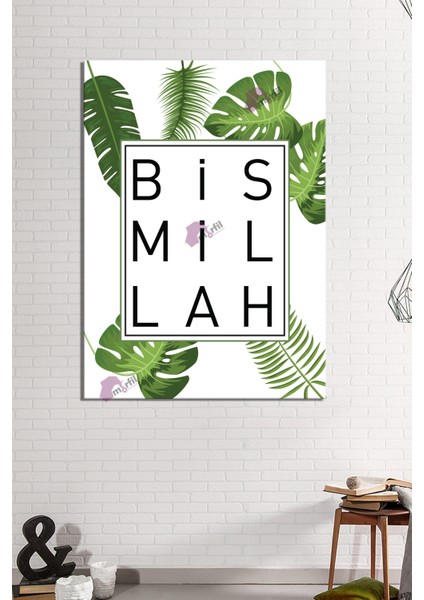 Bismillah Islami Dini Hat Kanvas Tablo ( 7 Farklı Ölçü ) fiyatları