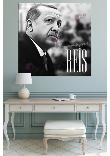 Recep Tayyip Erdoğan Cumhurbaşkanı Başkan Erdoğan Rte Kanvas Tablo (7 Farklı Ölçü) indirimleri